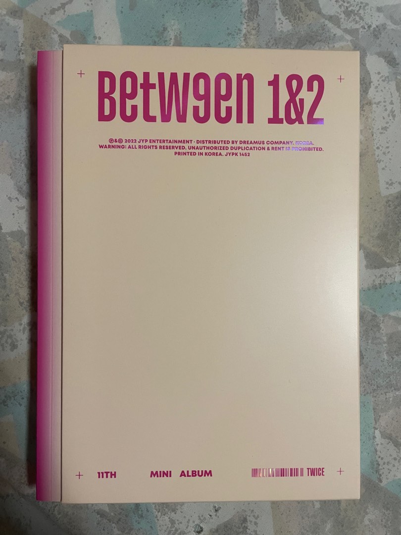 Dreamus TWICE - BETWEEN 1&2 11th Mini Album+Pre-Order Benefit+Folded Poster  (4 ver. SET) (JYPK1452)