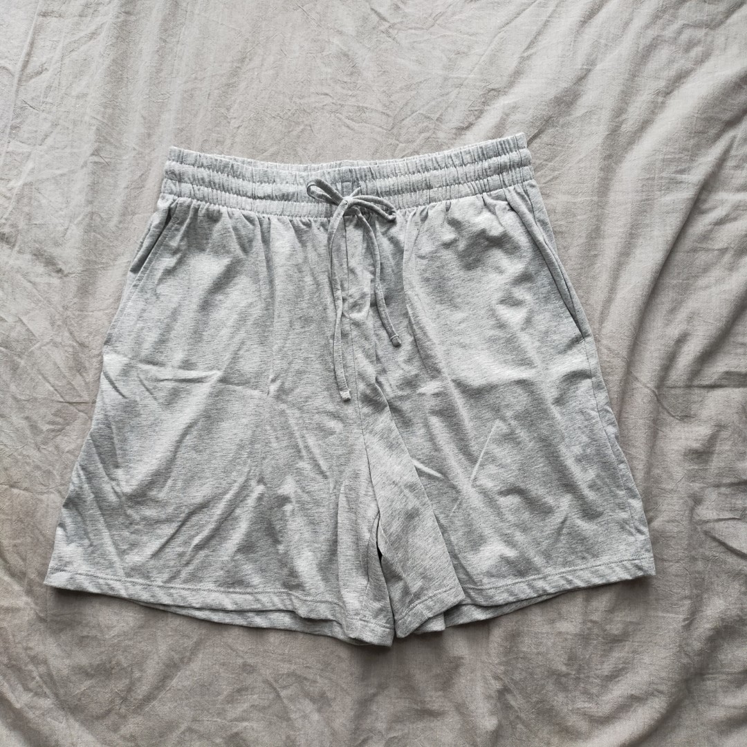 Uniqlo AIRism Cotton Easy Shorts grey pants