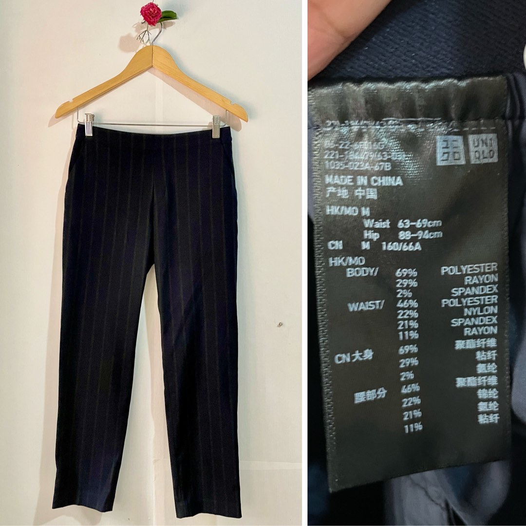 Navy Blue Ankle Length Trousers main image 1