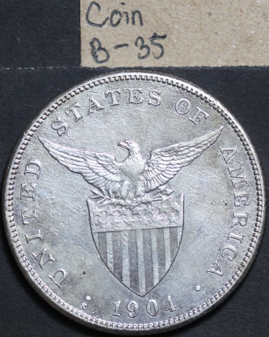 USPI Philippines 1904 S Big silver coin (Category: Currency) located in Dumaguete. Submitted by MelodyValuables (Listing ID 1205981916, Image 1). Description: USPI Philippines 1904 S Big silver coin Please check the Pictures carefully. You get exactly the coin you see in the picture. Feel free to browse through my Carousell to watch other coins and Bank Notes and don´t forget to click the FOLLOW button :) 💗 .