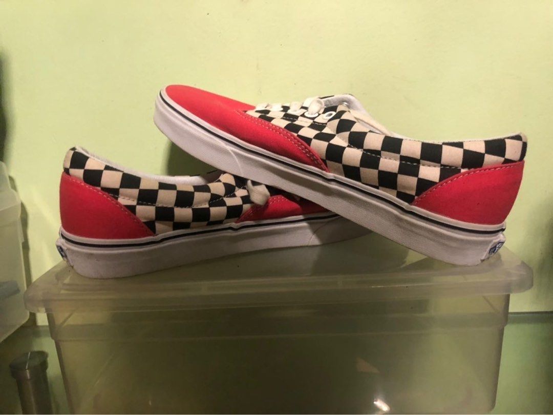 Checkerboard colorful vans hotsell