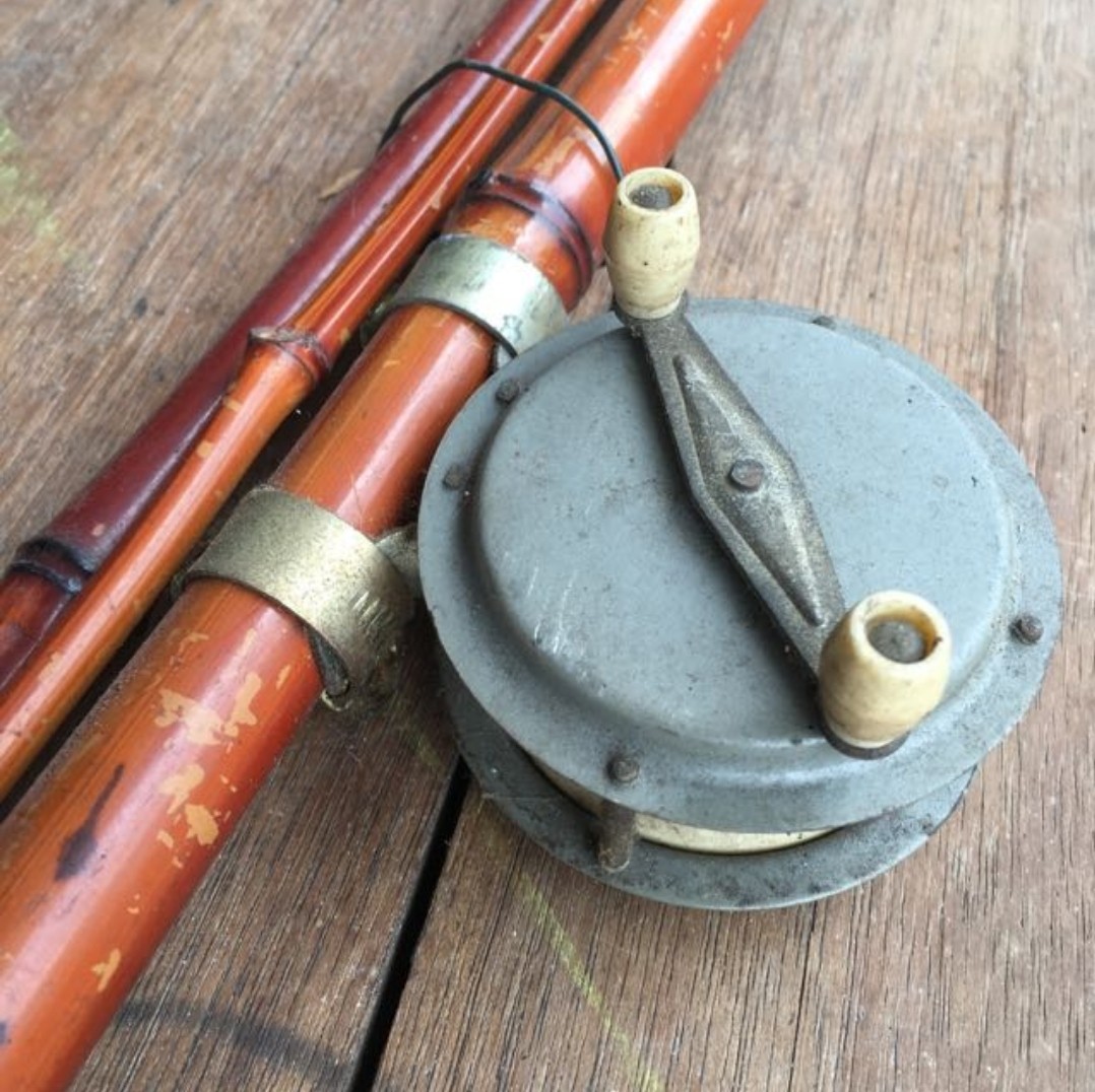 vintage fly fishing rod & reel, Sports Equipment, Fishing on Carousell