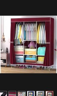 Wardrobe storage with free hanger organizer