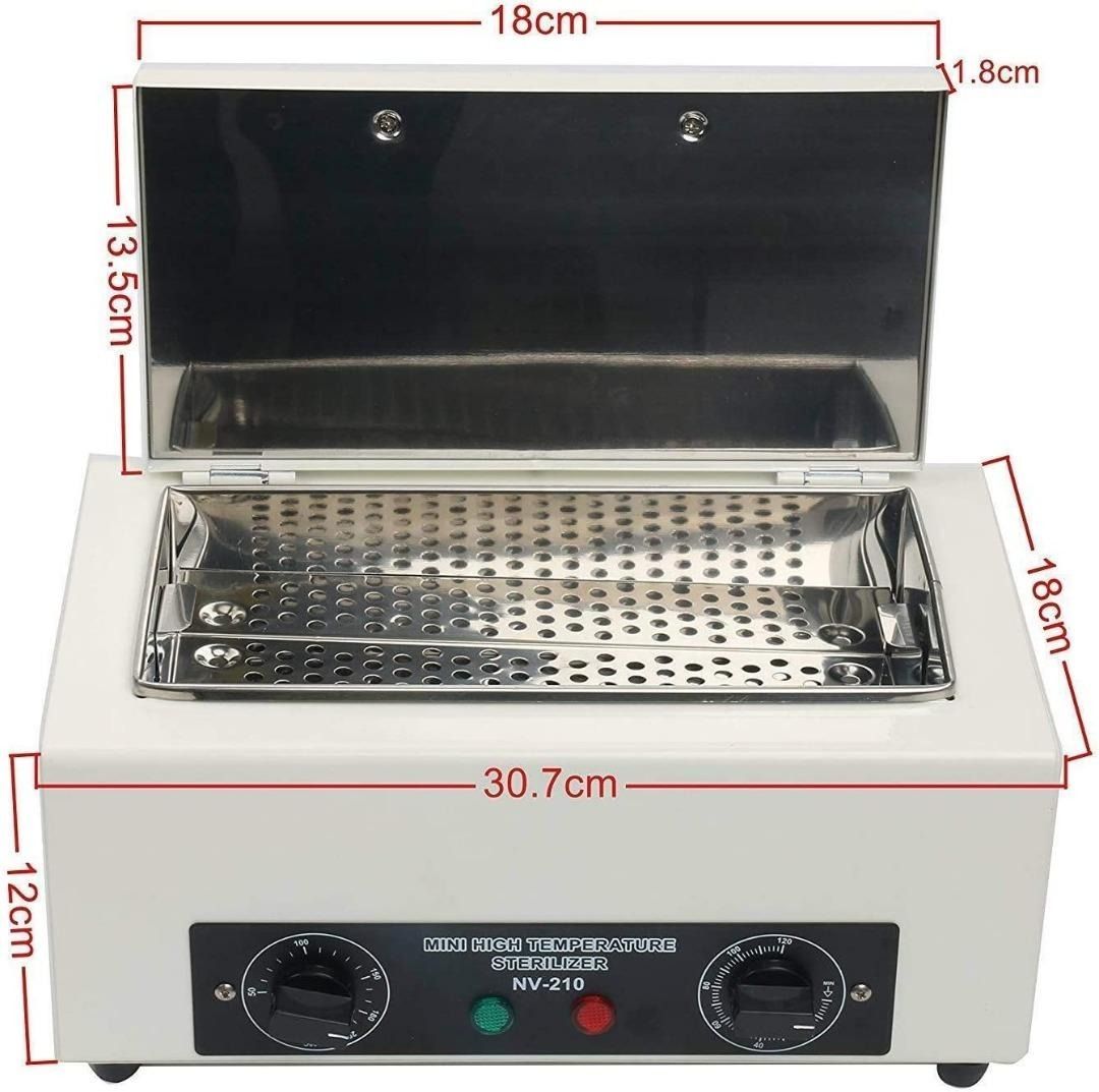White 15l Mini High Temperature Dry Heat Sterilizer Nv 210 With Timer
