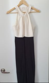 Wish black and cream dress size 10