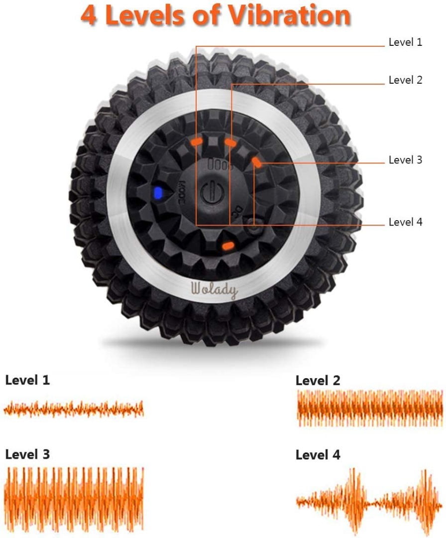 Wolady Massage Ball for Deep Tissue 4 Speed High Intensity Vibrating