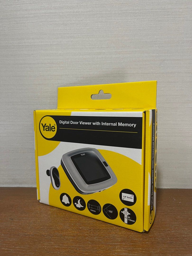 Yale digital door viewer DDV1, Furniture & Home Living, Security