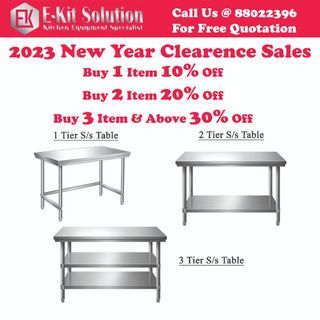 *2023 Clearance Sales* 304 Stainless Steel Table 
