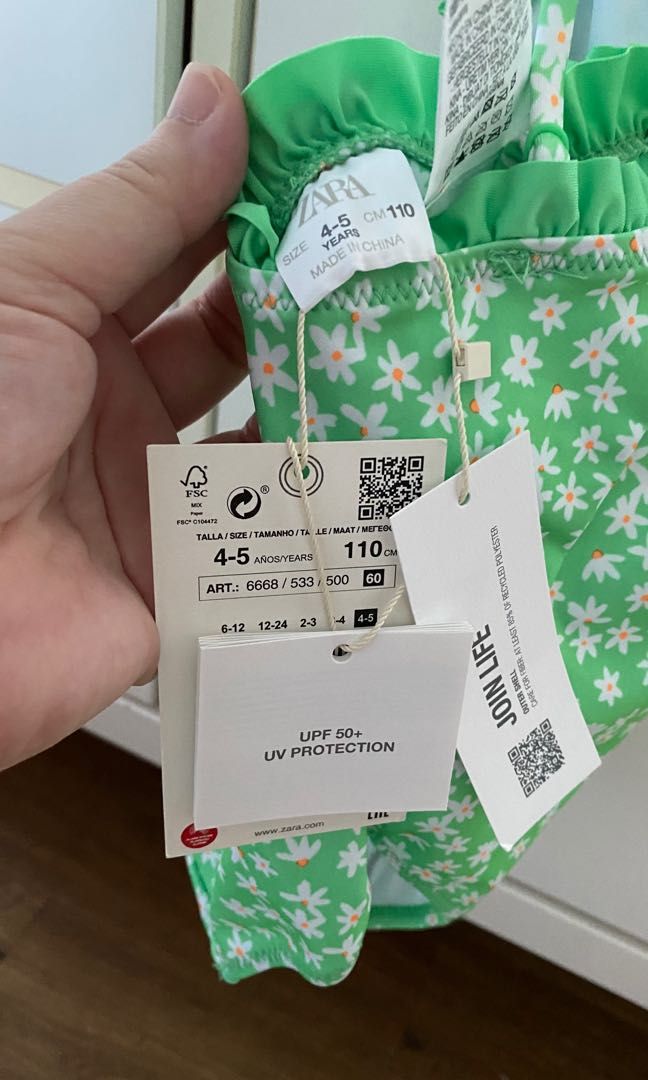 Zara girl swimsuit, Babies & Kids, Babies & Kids Fashion on Carousell