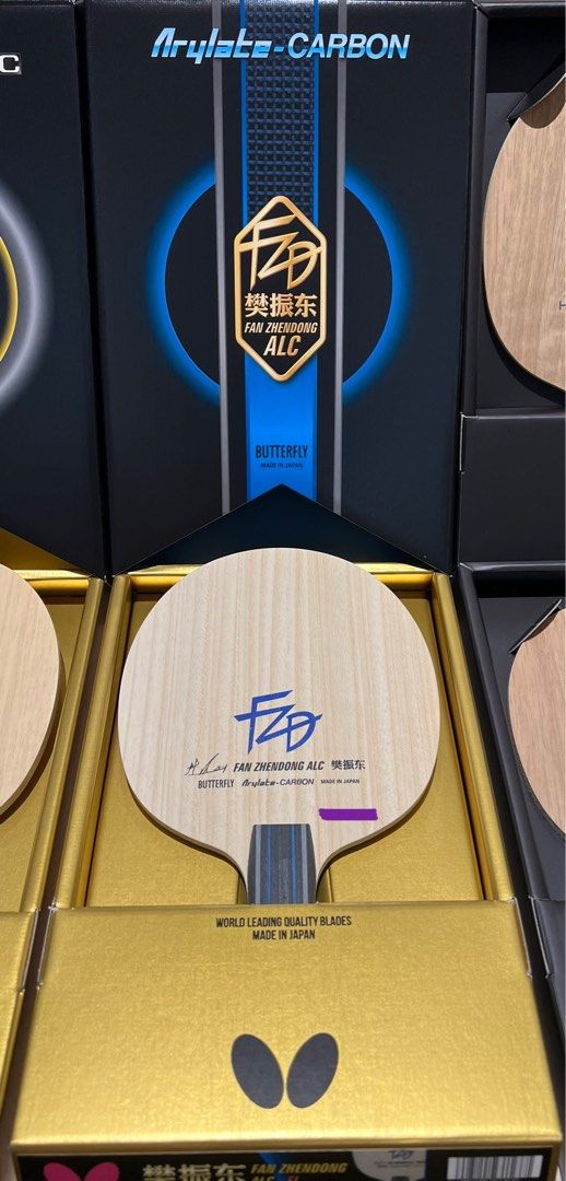 100 Authentic Table Tennis blade racket butterfly fan zhendong alc fzd