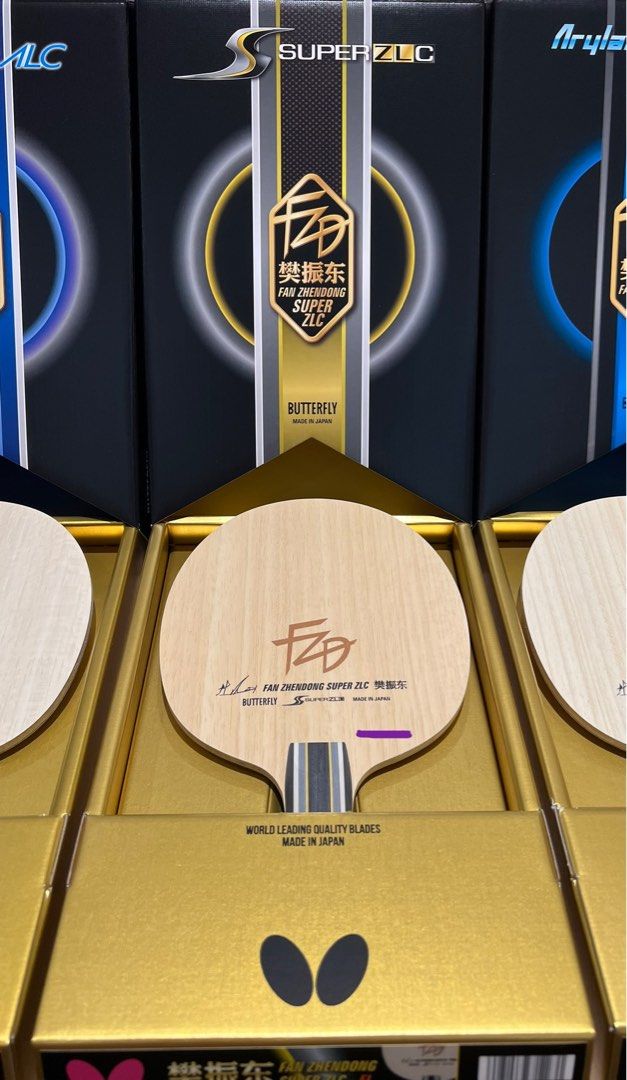 100 Authentic Table Tennis blade racket butterfly fan zhendong alc fzd