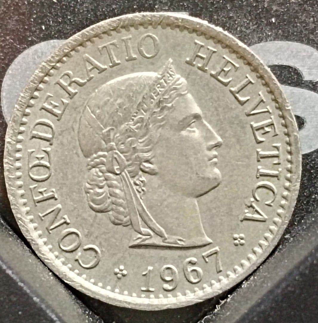 1967 瑞士法郎1毫, 興趣及遊戲, 收藏品及紀念品, 錢幣- Carousell