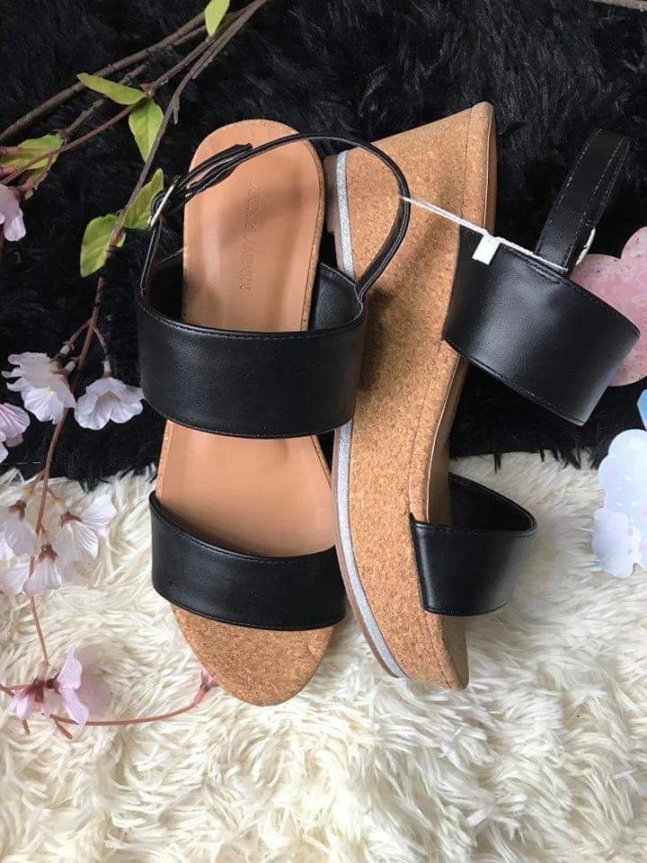 2 strap wedge sandals clearance