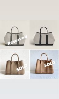 Reserved ✓✓ Hermes Charm Birdy mauve sylvestre 錦葵紫/ gold 金 ...