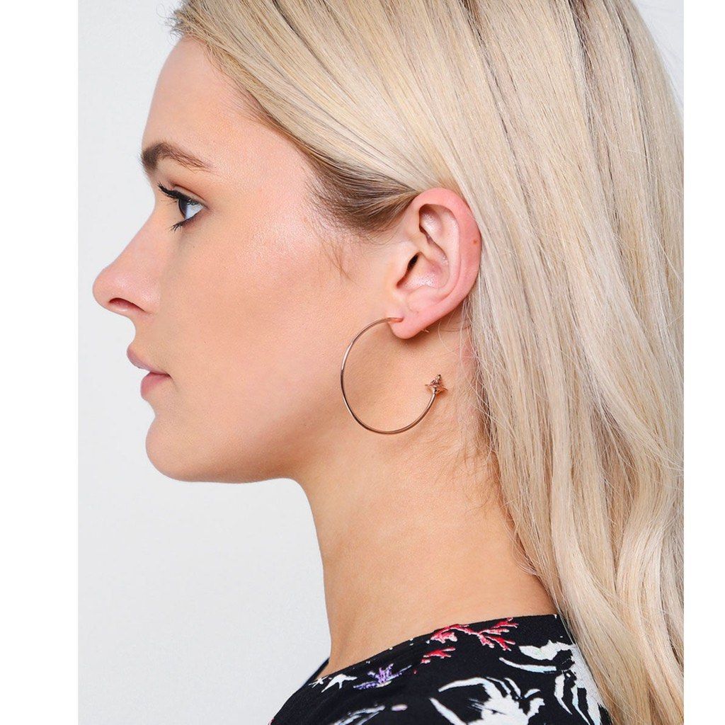 Vivienne Westwood Rosemary brass hoop earrings