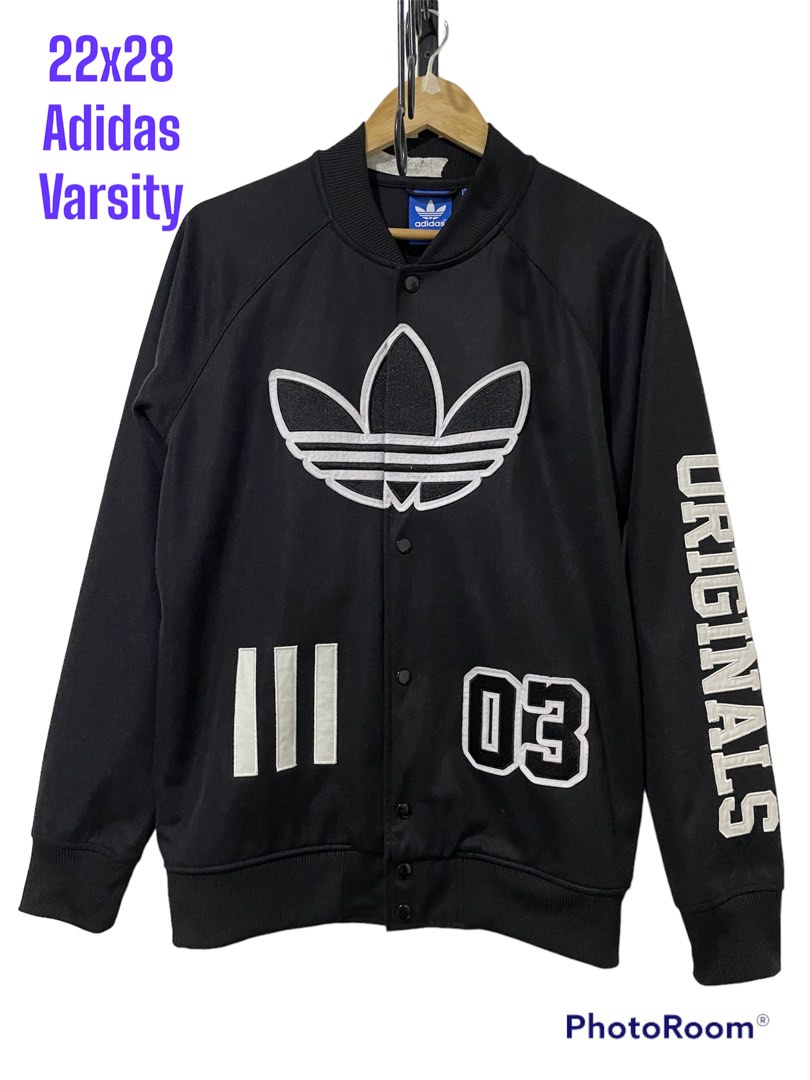 Adidas varsity sales jacket mens