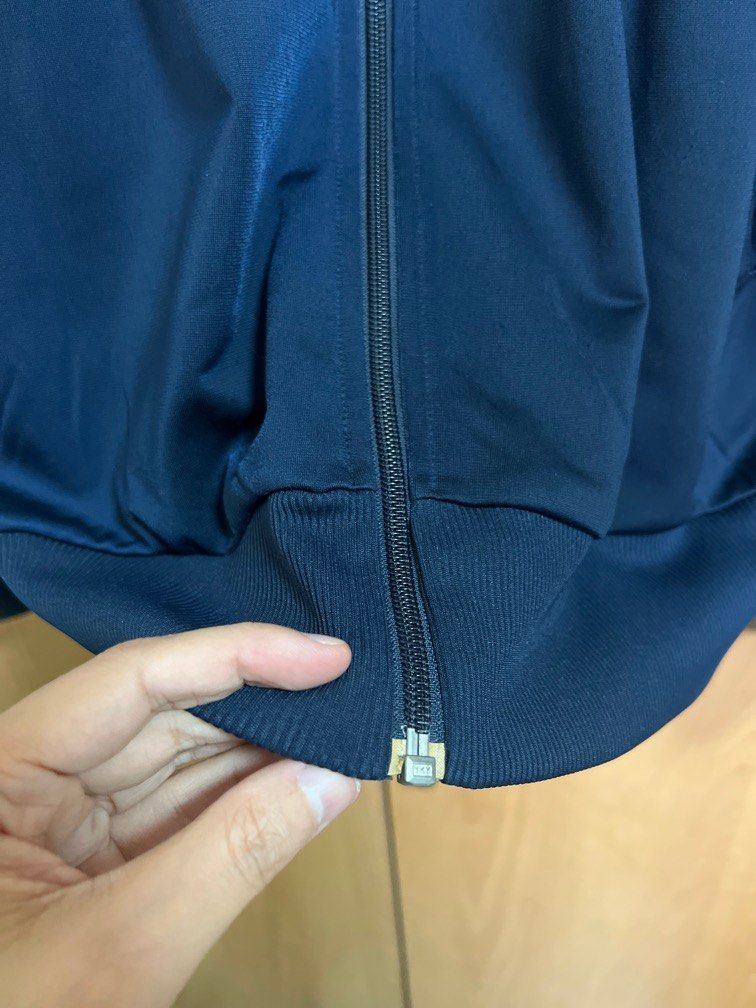 Adidas originals three stripe discount track jacket in orange