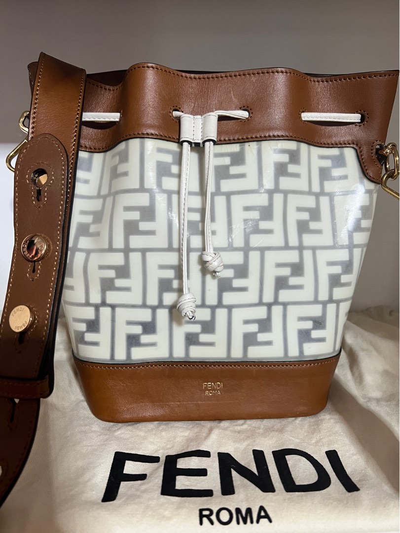 RARE Fendi FF Zucca Monogram Mini Box Handbag Pochette, Luxury, Bags &  Wallets on Carousell