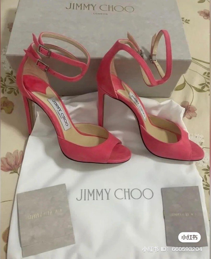 Authentic Jimmy Choo flamingo heels Luxury Sneakers Footwear