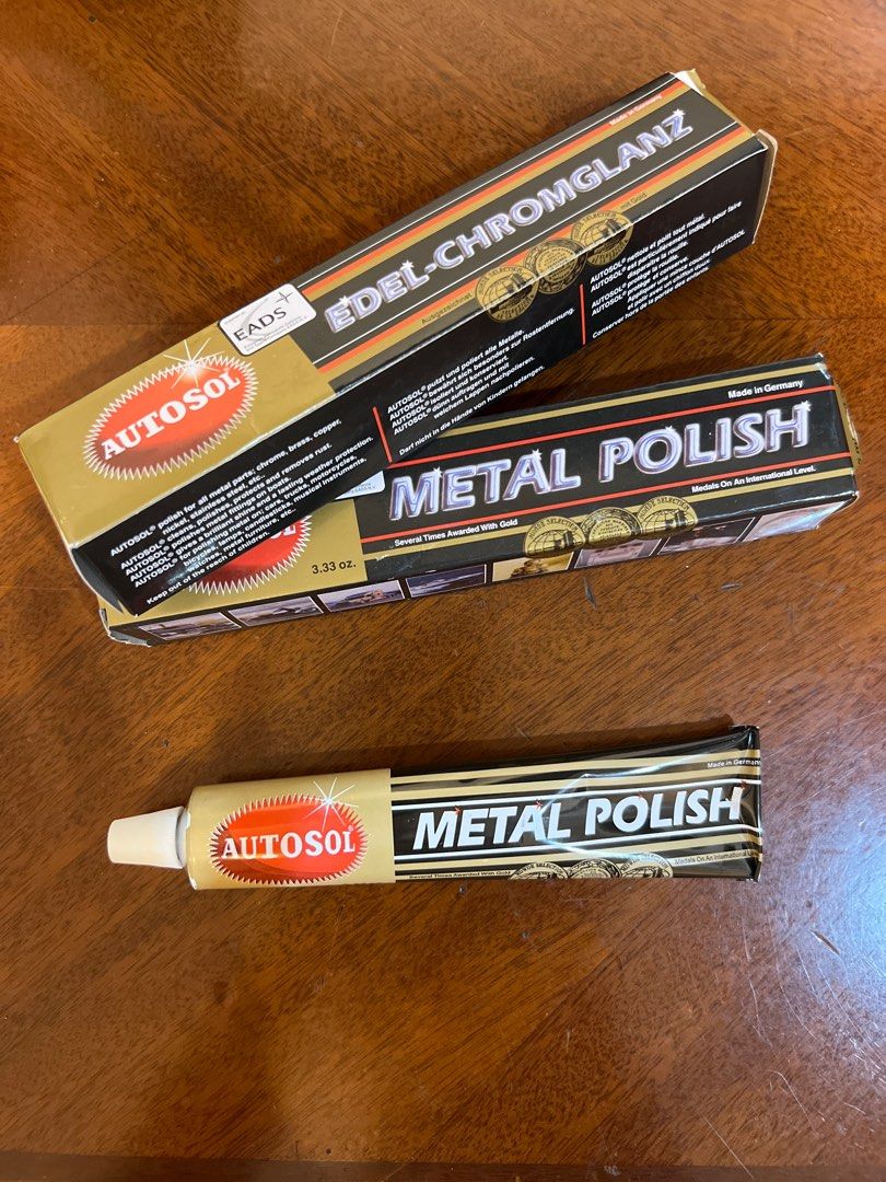 3 Packs Autosol Metal Polish 75ml/3.33oz for Car Metal Kitchen Cleaning Polishing Paste