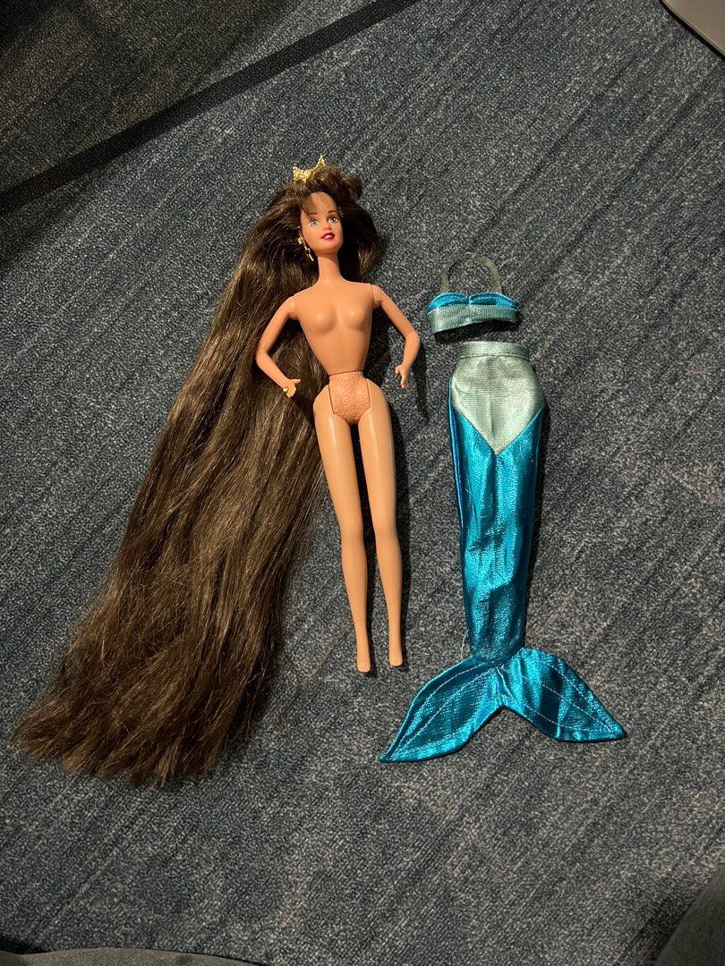 B58) Barbie Doll Jewel Hair Mermaid 1995 With Complimentary Clothing, Hobbies & Toys, Toys & Games Carousell