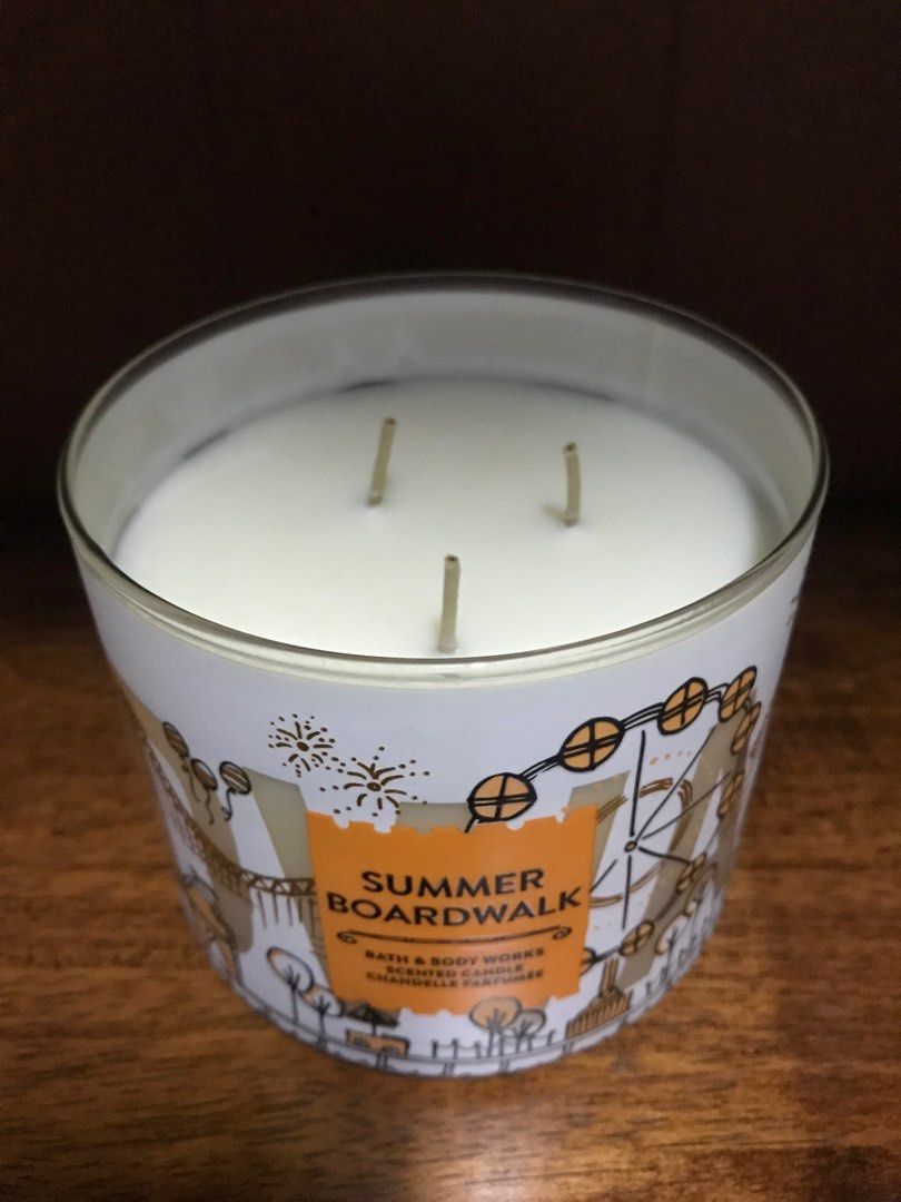 Bath & Body Works Candle Summer Boardwalk, Furniture & Home Living