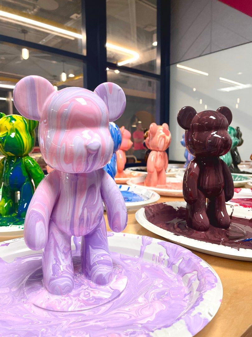 Bearbrick DIY Acrylic Paint Bearbricks , Hobbies & Toys