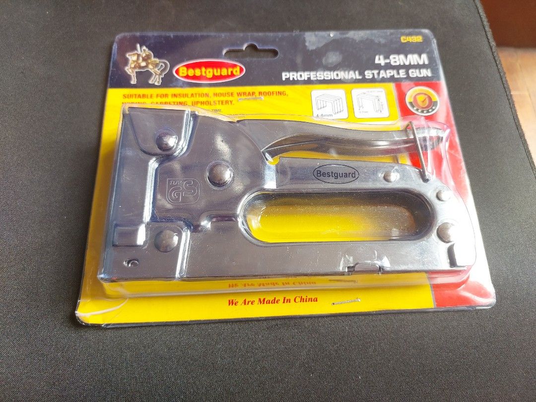 Bestguard Staple Gun 4-8mm C432, Commercial & Industrial, Construction ...