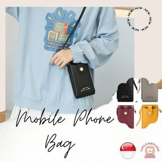 BG025 Mobile Phone Bag with Adjustable Sling Strap Crossbody Shoulder Pouch Wallet