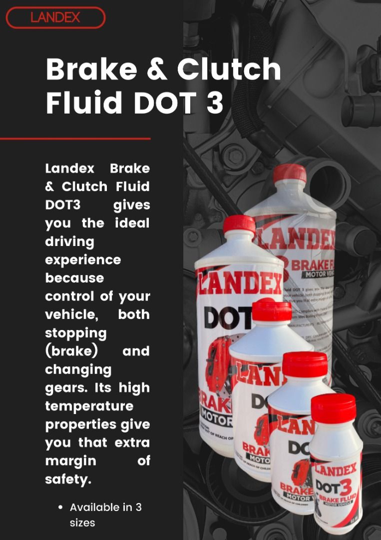 Brake and Clutch Fluid (Category: Maintenance Fluids and Filters) located in Valenzuela. Submitted by landexoilph (Listing ID 1206106093, Image 1). Description: 60 ml for as low 18 pesos. Sold Per Box.