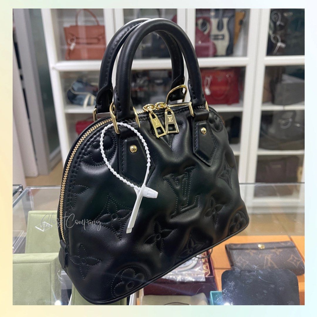 Brand New condition Louis Vuitton Alma BB in Bubblegram Black Soft