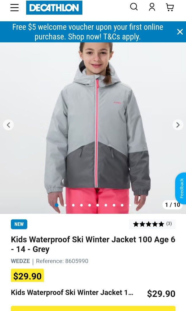 Age 14 waterproof deals jacket