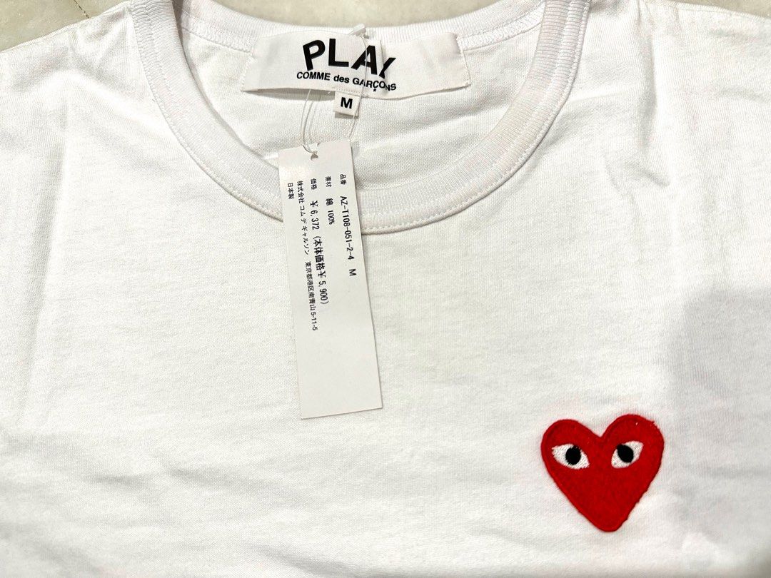 Comme des garcons t shirt tag sales