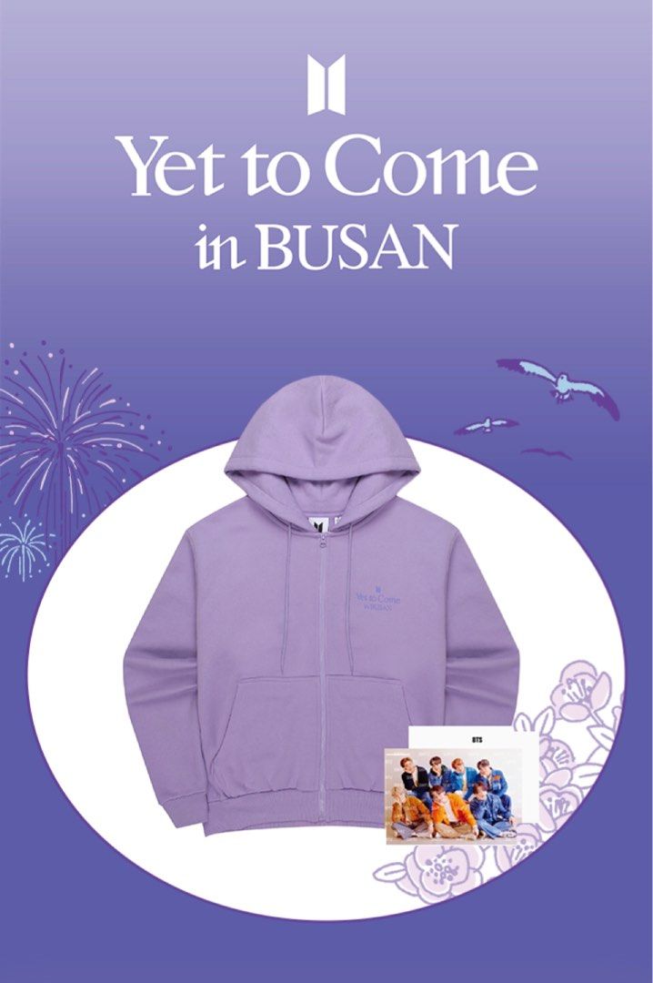 BTS YTC Busan Yet To Come Hoodie in Medium, Hobbies & Toys