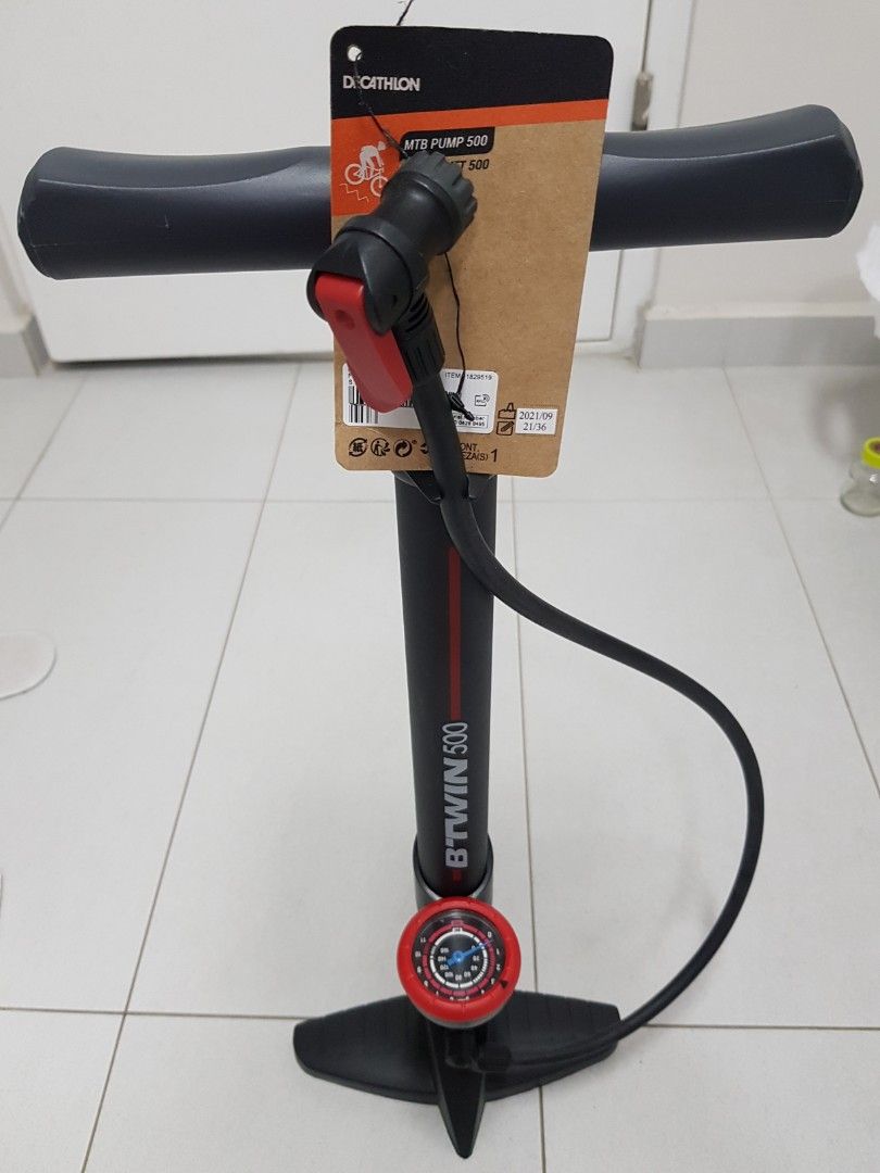 Btwin mtb pump 500, Sports Equipment, Bicycles & Parts, Parts ...