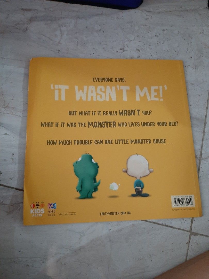 Buku there is monster under my bed who farts, Buku & Alat Tulis, Buku AnakAnak di Carousell