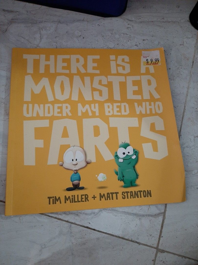 Buku there is monster under my bed who farts, Buku & Alat Tulis, Buku AnakAnak di Carousell