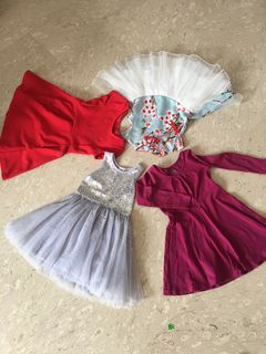 Bundle dress for girl 90-100cm