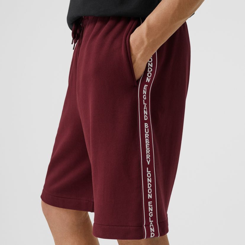 Red burberry shorts sale