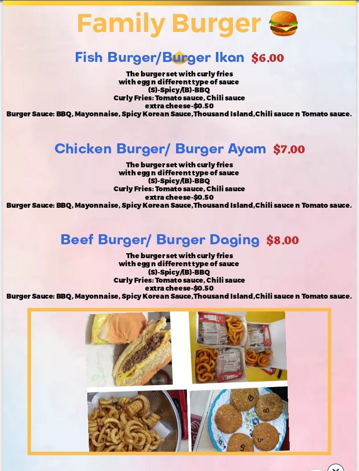Burger set Food Drinks Local Eats on Carousell