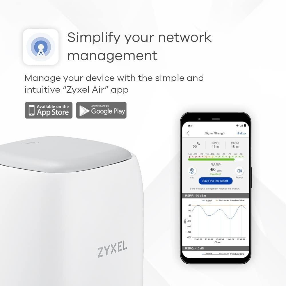 C3867] Zyxel 4G Lte-A Indoor Wifi Router | Share Dual-Band Wifi To 64  Devices | Supports Voip/Volte | Unlocked | No Configuration Required  [Lte5388-M804] Brand, Computers & Tech, Parts & Accessories, Networking