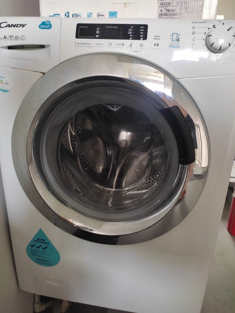 Candy smart washing machine WiFi automatic laundry washer water