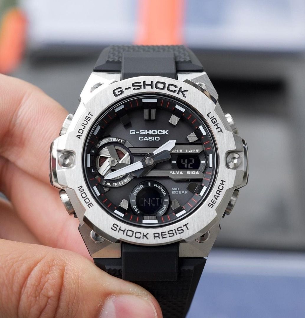 Casio G-Shock GST-B400-1A G-Steel Slimmest Design Bluetooth Mobile Link  Solar Power Black Analog Men's Sport Watch GST-B400, Men's Fashion, Watches  & Accessories, Watches on Carousell
