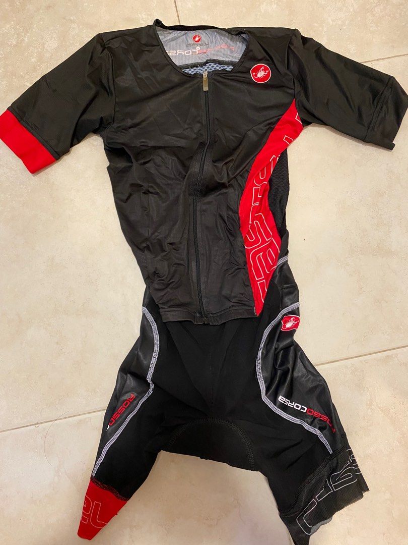 CASTELLI Rosso Corsa TRI suit (Triathlon/Ironman), Sports Equipment