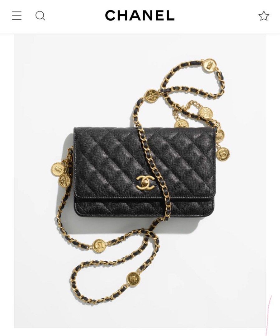 Chanel BNIB 23C limited edition wallet on chain full set AP3113