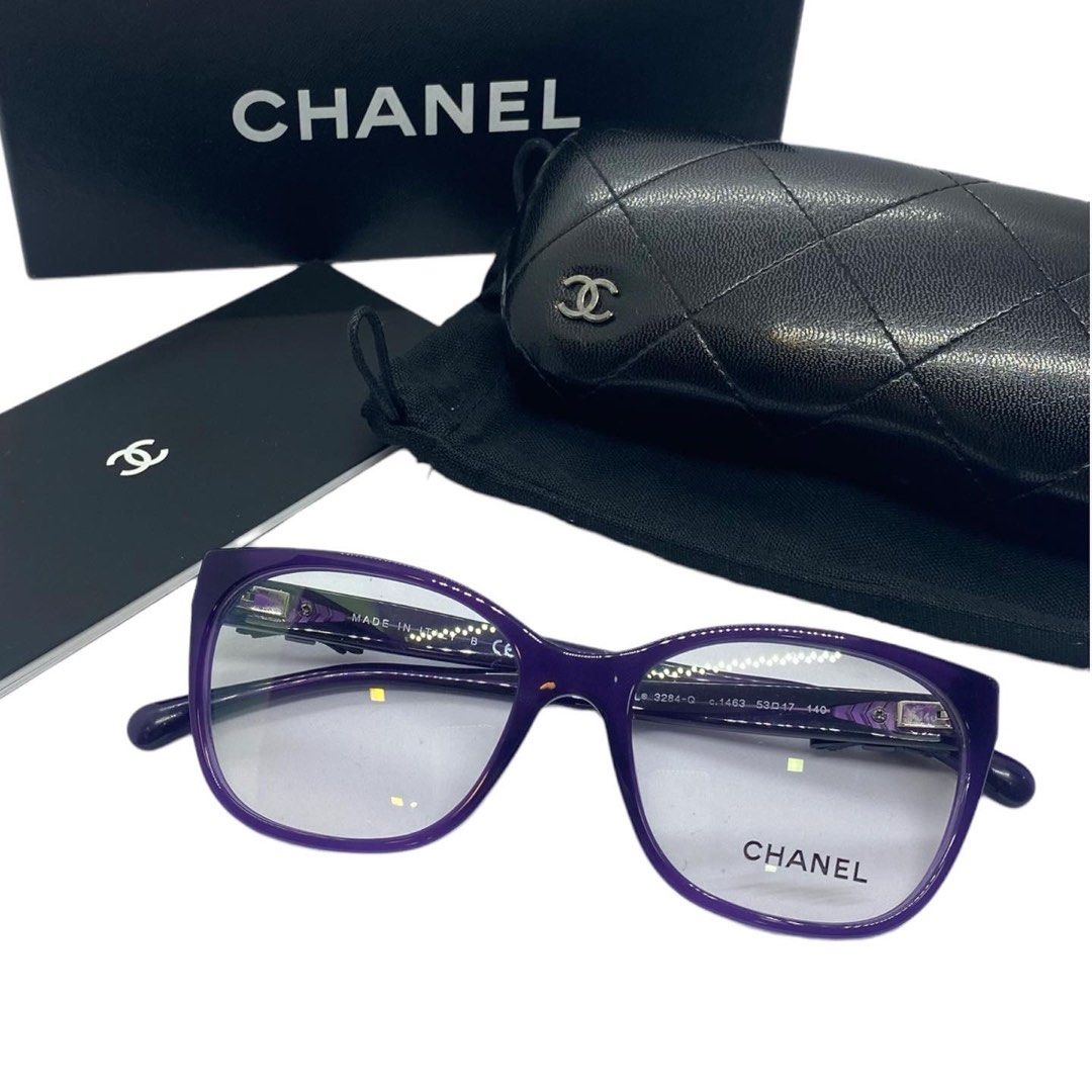 Chanel Y2K Vintage Glasses Model 3071 Made in Italy Purple  Etsy Finland