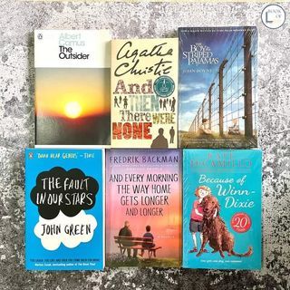 Childrens|Young Adult|Contemporary|Fantasy|Humour|Mystery Thriller|Suspense|Crime|Novels|Animals|Dogs|Chapter|Academic|Realistic Fiction Books-And Then There Were None-Agatha Christie,Outsider-Albert Camus,Boy Striped Pajamas-John Boyne