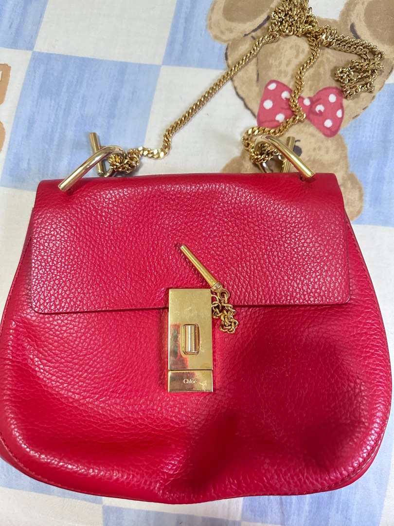 Chloe drew bag Red Luxury Bags Wallets on Carousell