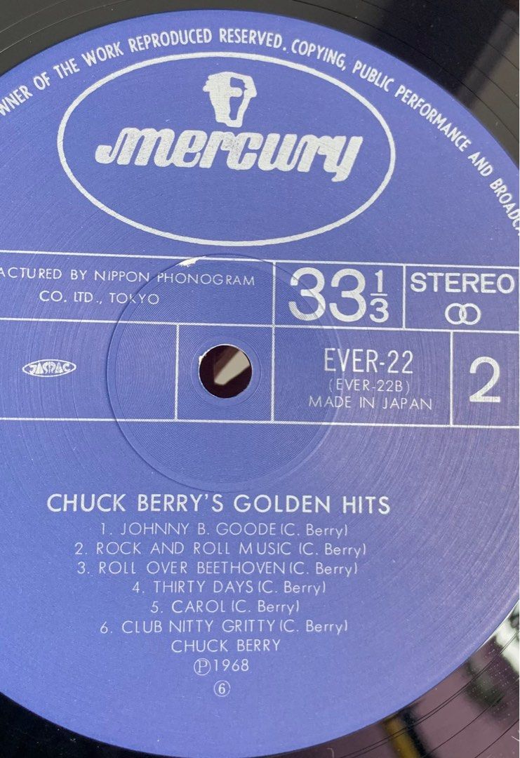 Chuck Berry Greatest - Vinyl Record LP, Hobbies & Toys, Music ...