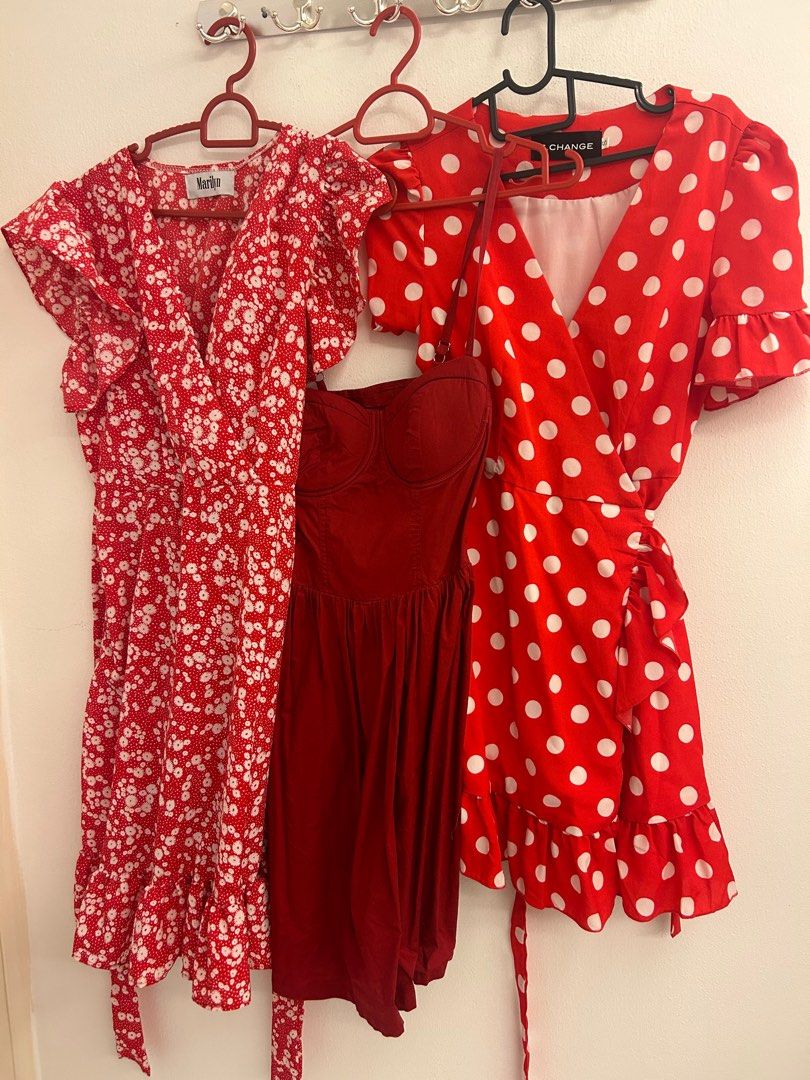 CNY Red Dresses UK 6 8